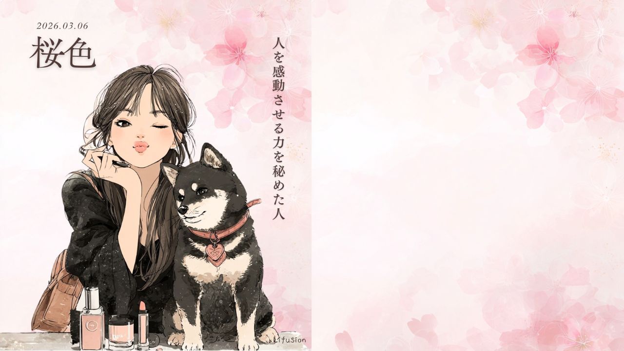 3月6日の誕生色「桜色」の持つ意味や心理効果をご紹介。長時間のPC作業による顔のくすみやお疲れ顔に悩む在宅ワーカーへ、優しく労る癒やしの時間とおすすめアイテム「OSAJI ニュアンス スキン エフェクター」をお届けします。